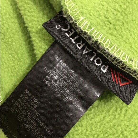 The North Face Lime and Black Denali Fleece Outdoor Jacket Size Large - Picture 5 of 15